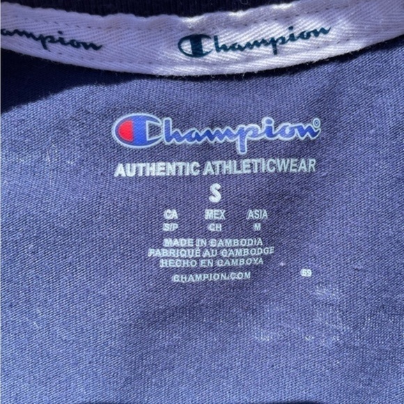 Champions Navy Logo Crop Top - Picture 7 of 13